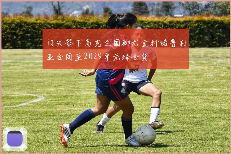 门兴签下乌克兰国脚尤金科诺普利亚合同至2029年无转会费